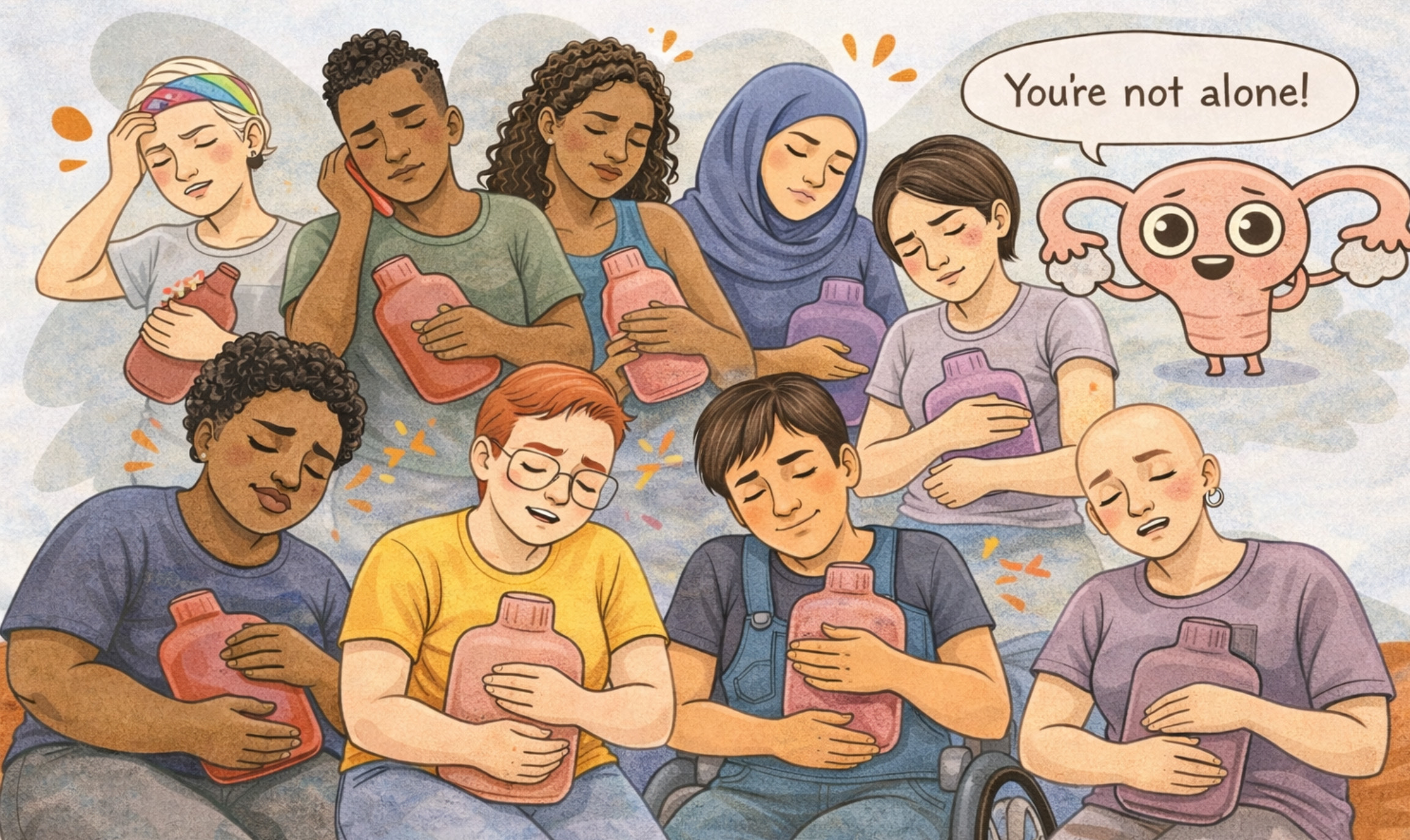 picture of young people - you are not alone